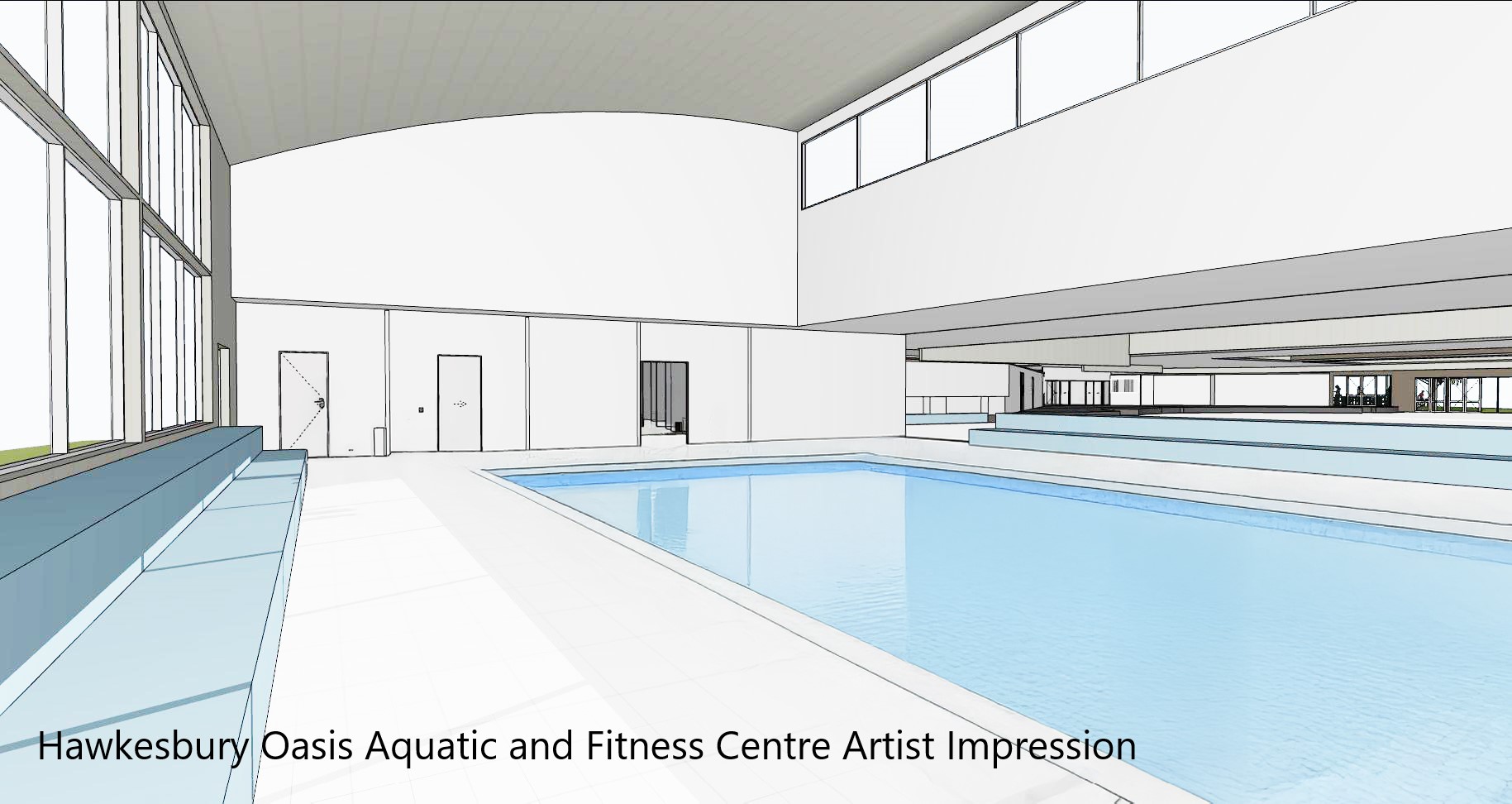 Artist Impression of Oasis Aquatic and Fitness Centre