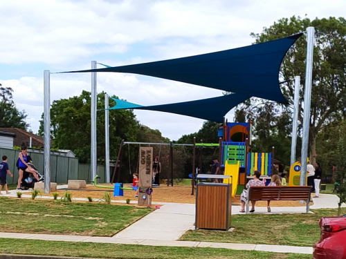 Picture of the new Jack Gow Reserve playground